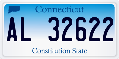 CT license plate AL32622
