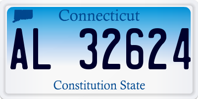 CT license plate AL32624