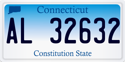 CT license plate AL32632