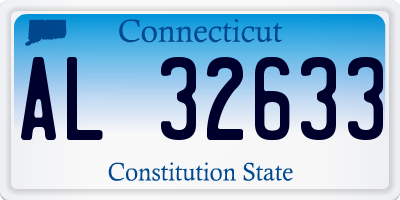 CT license plate AL32633