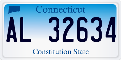 CT license plate AL32634