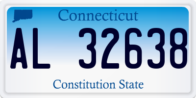 CT license plate AL32638