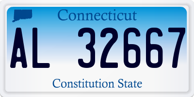 CT license plate AL32667