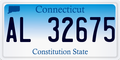 CT license plate AL32675