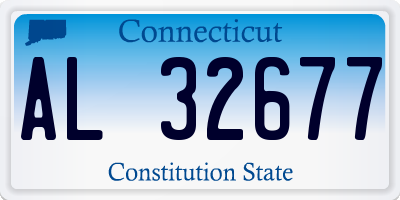 CT license plate AL32677