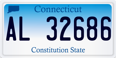 CT license plate AL32686