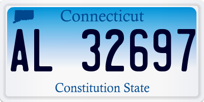 CT license plate AL32697