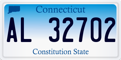 CT license plate AL32702
