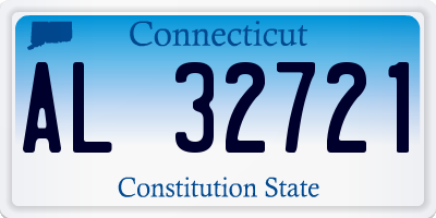 CT license plate AL32721