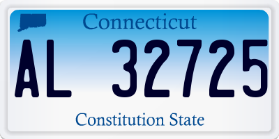 CT license plate AL32725