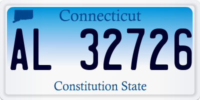 CT license plate AL32726