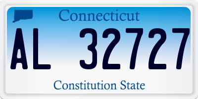 CT license plate AL32727