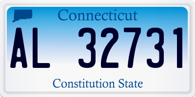 CT license plate AL32731