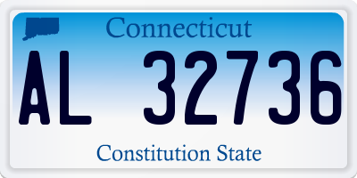 CT license plate AL32736