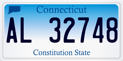 CT license plate AL32748