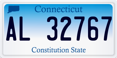 CT license plate AL32767