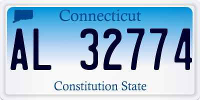 CT license plate AL32774