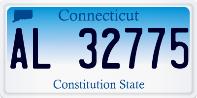 CT license plate AL32775