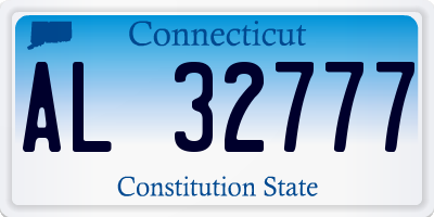 CT license plate AL32777
