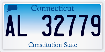 CT license plate AL32779