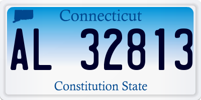CT license plate AL32813
