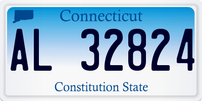 CT license plate AL32824
