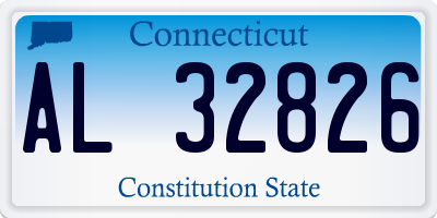 CT license plate AL32826