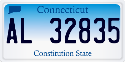 CT license plate AL32835