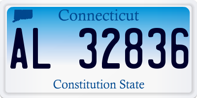CT license plate AL32836