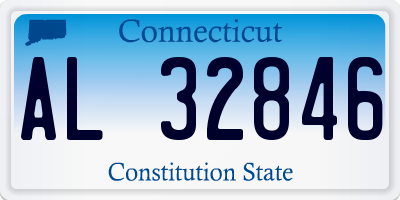 CT license plate AL32846