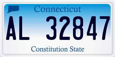 CT license plate AL32847
