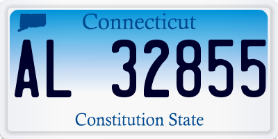 CT license plate AL32855