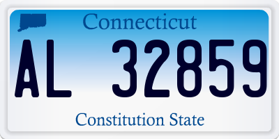 CT license plate AL32859