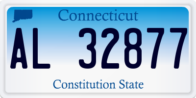 CT license plate AL32877