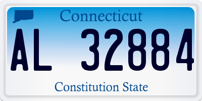 CT license plate AL32884