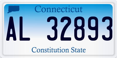 CT license plate AL32893