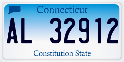 CT license plate AL32912