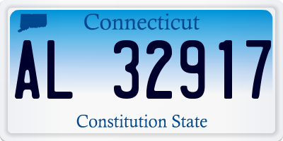 CT license plate AL32917