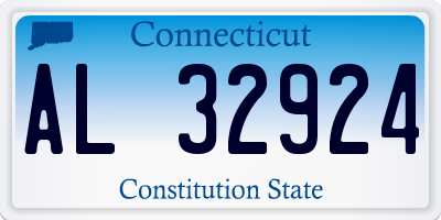 CT license plate AL32924