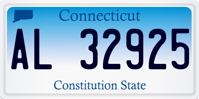 CT license plate AL32925