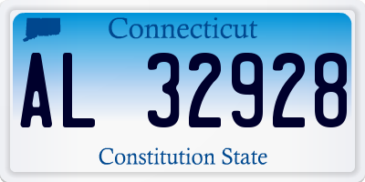 CT license plate AL32928