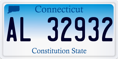 CT license plate AL32932