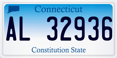 CT license plate AL32936