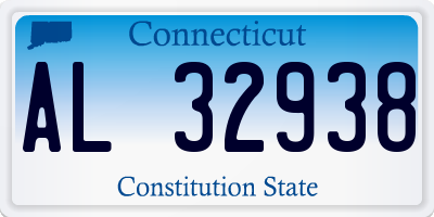 CT license plate AL32938