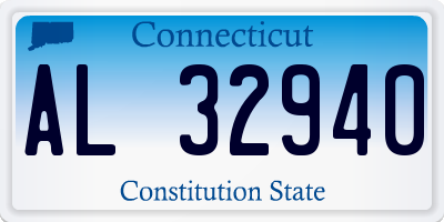 CT license plate AL32940