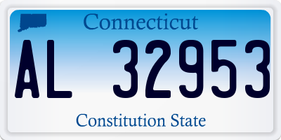 CT license plate AL32953