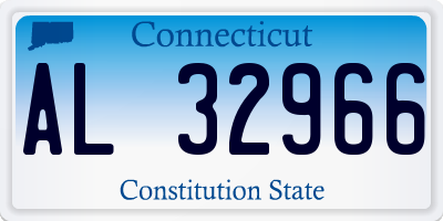 CT license plate AL32966