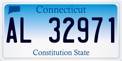 CT license plate AL32971