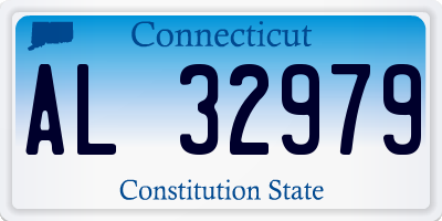 CT license plate AL32979