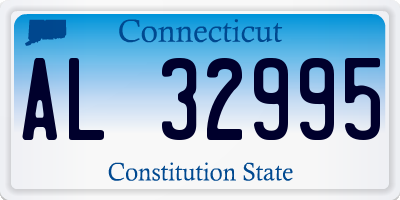 CT license plate AL32995